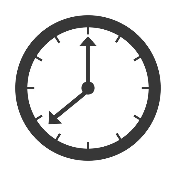 Zeit und Uhr isoliertes Symbol. — Stockvektor