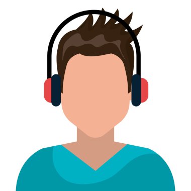 Müzik ve teknoloji sembol tasarımı.