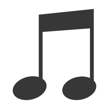 Müzik Not siyah beyaz.