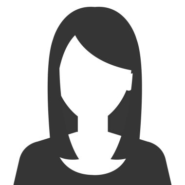 Genç çift kadın profili simgesinin.