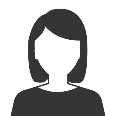 Genç çift kadın profili simgesinin.