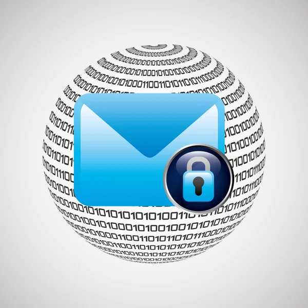 Icono de correo de seguridad — Archivo Imágenes Vectoriales