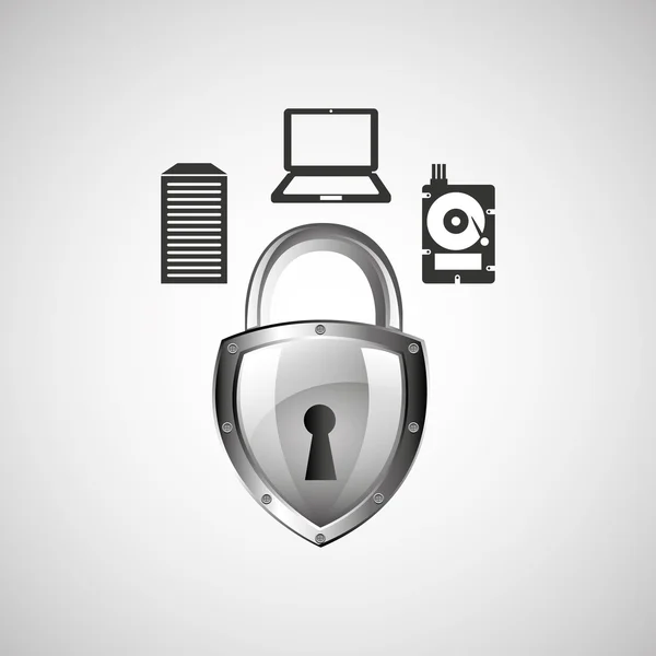 Secuity system icon — Stock Vector