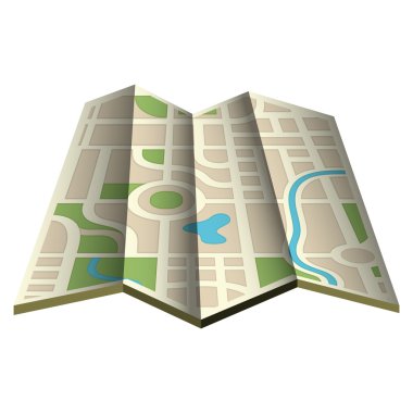 Orienteering ve macera grafik tasarım, vektör çizim.