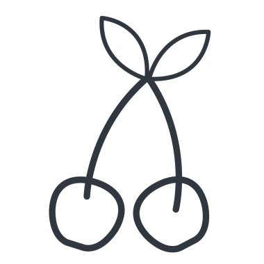 Meyve sağlıklı gıda izole simgesi.