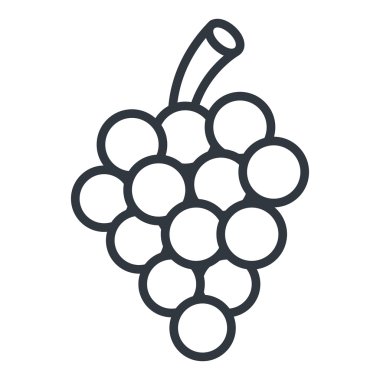 Meyve sağlıklı gıda izole simgesi.