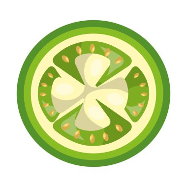 Meyve sağlıklı gıda izole simgesi.