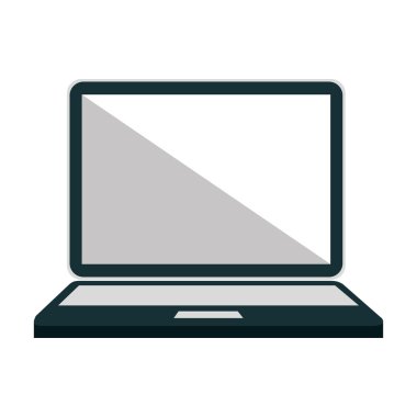 Kişisel bilgisayar yalıtılmış düz simgesi.