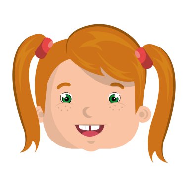 Renkli karikatür tasarım gülümseyen çocuklar.