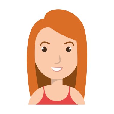 Genç ve güzel bir kadın yüzü.