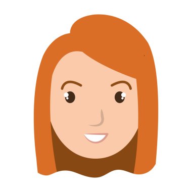 Genç ve güzel bir kadın yüzü.