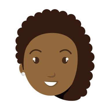 Genç ve güzel bir kadın yüzü.