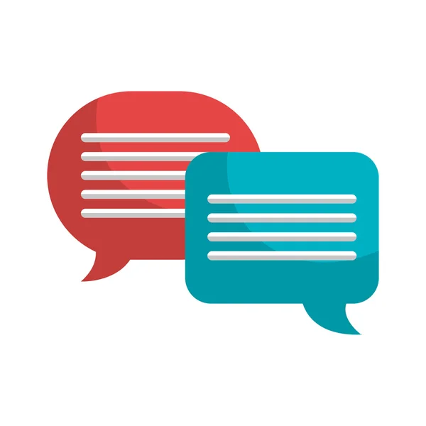 Kabarcık izole speakbox simgesi tasarım sohbet, — Stok Vektör
