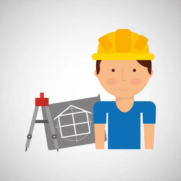 Industry construction icon — Stock Vector