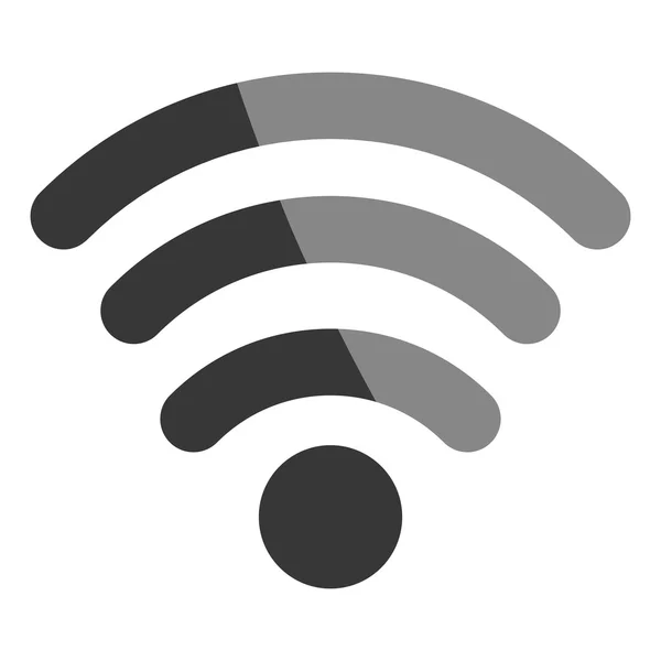 Wifi oder drahtloses Symbol isoliertes Symbol, — Stockvektor