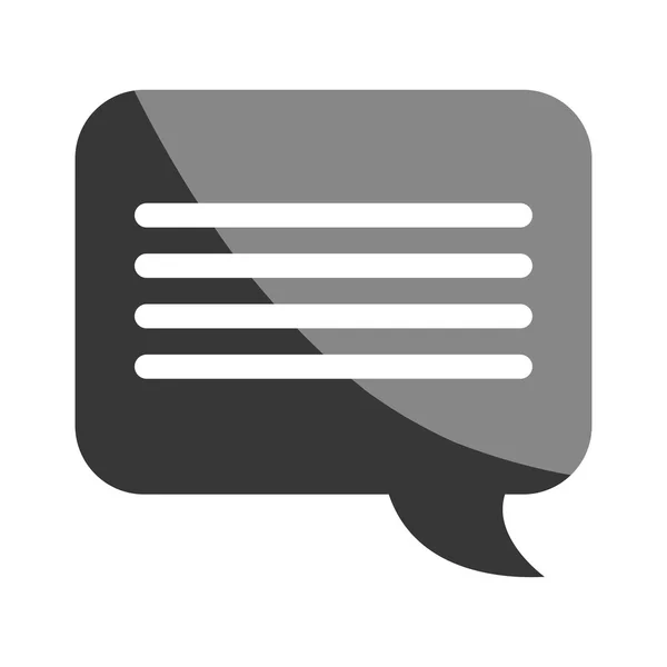 Chat Bubble speakbox diseño de icono aislado , — Archivo Imágenes Vectoriales