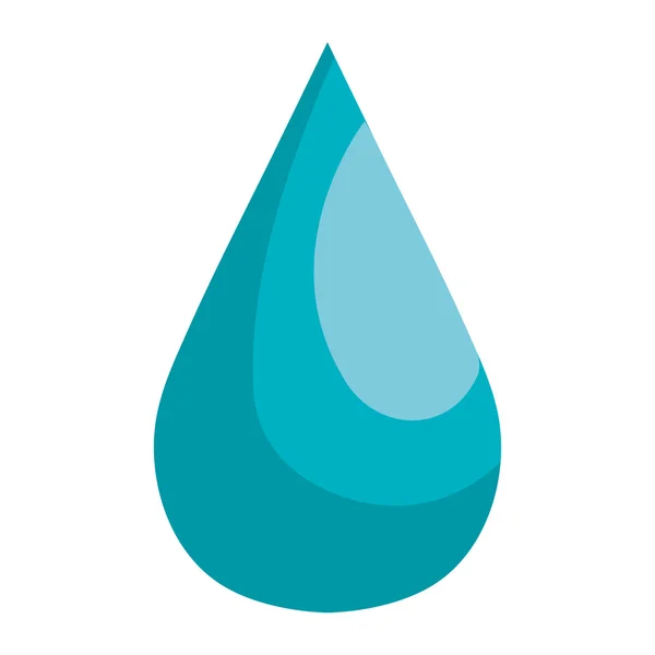 Diseño de tema de agua gota natural azul, ilustración de vectores . — Vector de stock