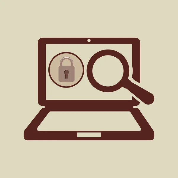 Icono del sistema de seguridad — Archivo Imágenes Vectoriales