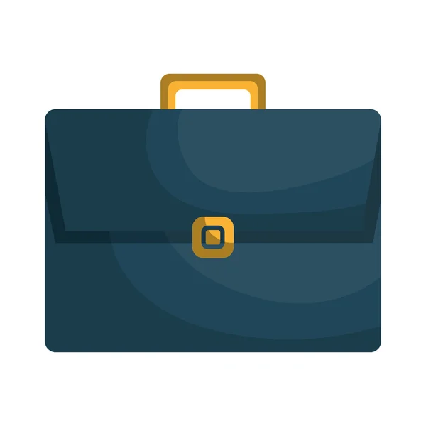 Blue briefcase isolated icon, vector illustration. — Stock Vector