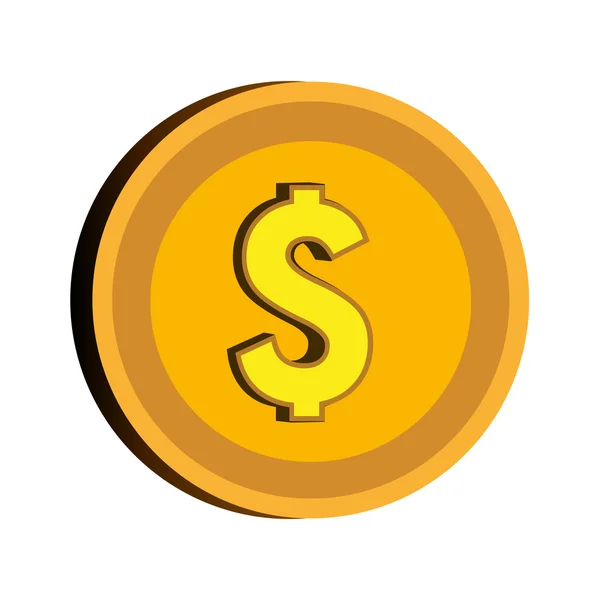 Icono de diseño gráfico de dinero y negocios . — Vector de stock