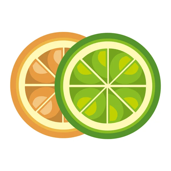 Φρούτα υγιεινά τρόφιμα απομονωμένα εικονίδιο. — Διανυσματικό Αρχείο