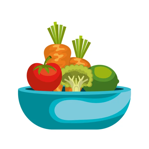 Icono de comida saludable vegetal, ilustración vectorial . — Vector de stock