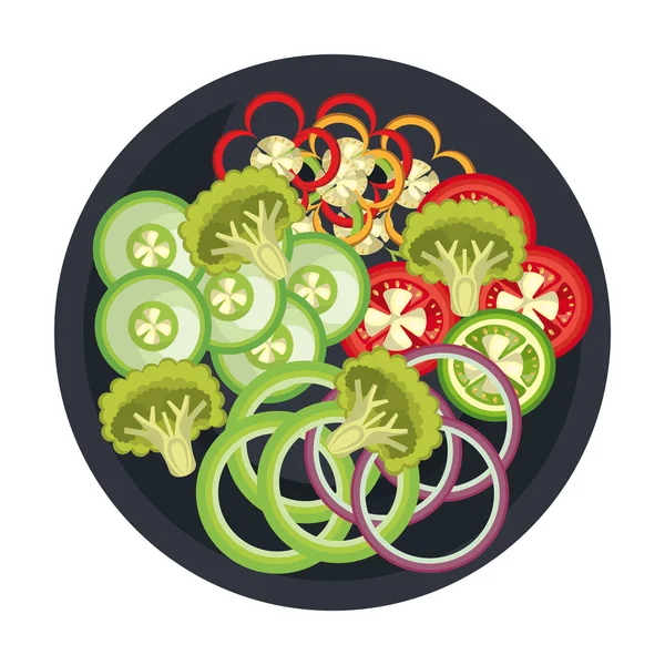 Ikona warzyw zdrowe jedzenie, ilustracji wektorowych. — Wektor stockowy