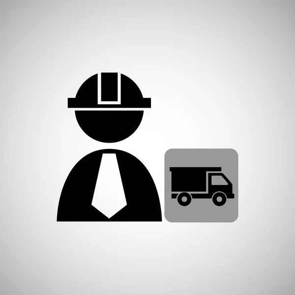 Industrie bouw pictogram — Stockvector