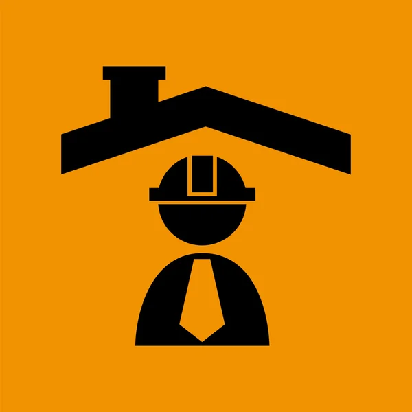 Icono de construcción de industria — Vector de stock