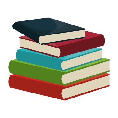 Eğitim ve kitap izole düz simgesi.