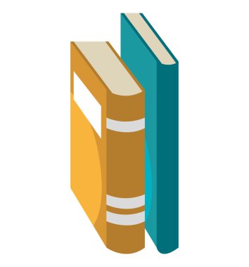 Eğitim ve kitap izole düz simgesi.