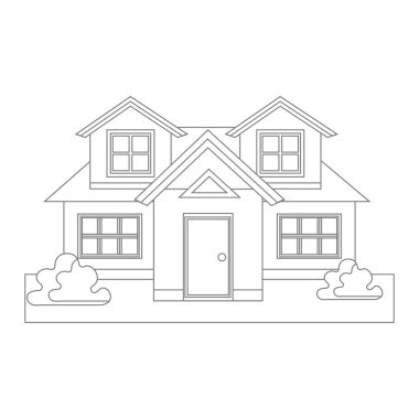 Mimari planları grafiği tasarım simgesi.