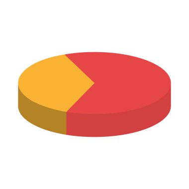 İstatistik grafik izole düz simgesi.