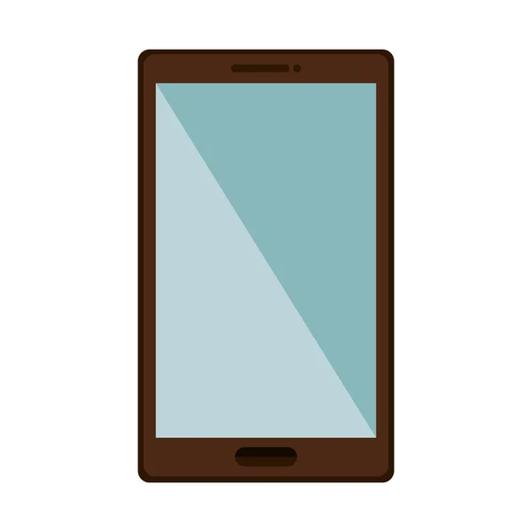 Icône plate isolée smartphone mobile . — Image vectorielle