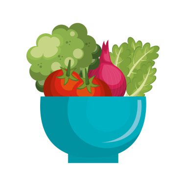 Taze ve lezzetli sebze simgesi.