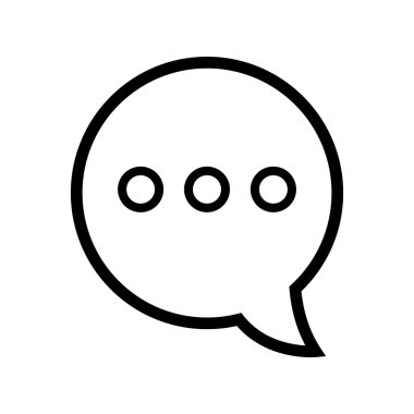 Sohbet speakbox kabarcık izole düz simgesi.