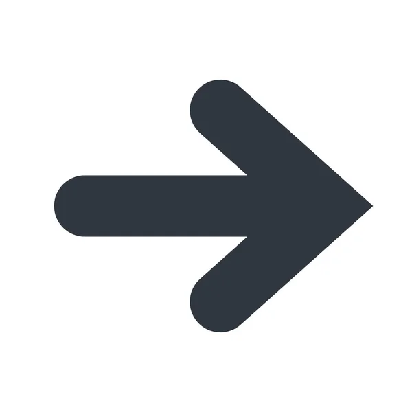 Arrow isolated flat icon, vector illustration. — Stock Vector