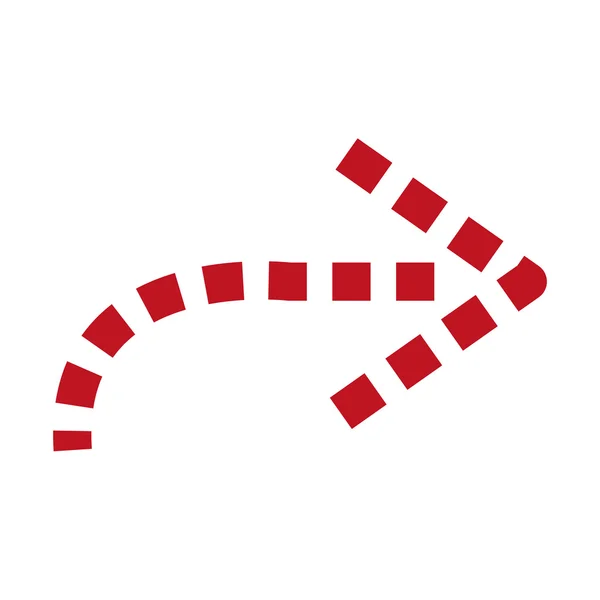 Flecha aislado icono plano, vector de ilustración . — Vector de stock