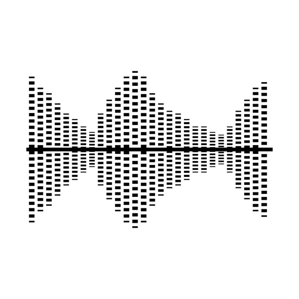 Design de ícone isolado de ondas sonoras . —  Vetores de Stock