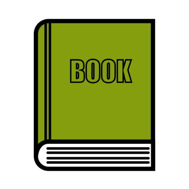 Eğitim ve kitap simgesi tasarım izole.