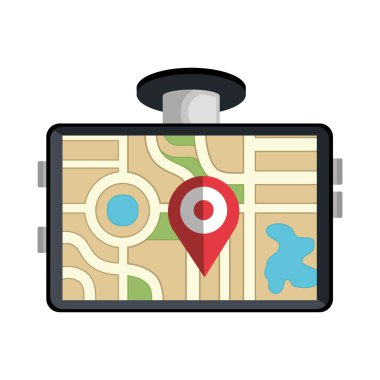 Orienteering Tema tasarım izole simgesi.