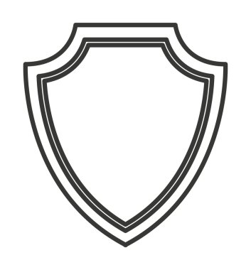 Güvenlik izole kalkan simgesi tasarım