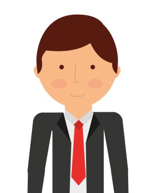 işadamı avatar izole simgesi