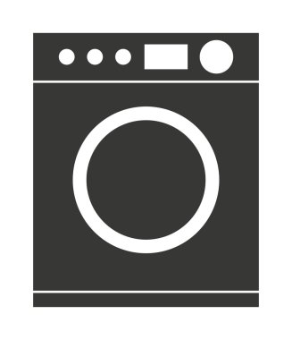 çamaşır makinesi simgesi tasarım izole