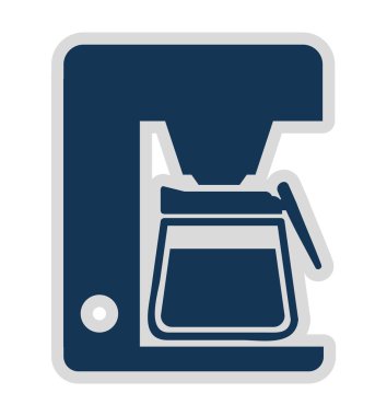 Elektrikli kahve izole simgesi tasarım