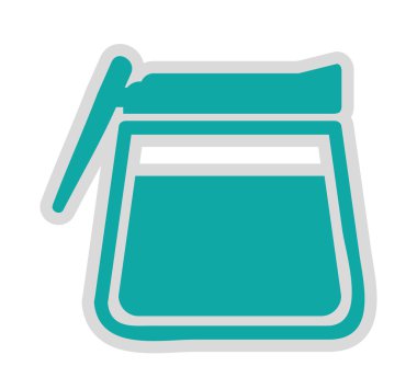 çay potu izole simgesi