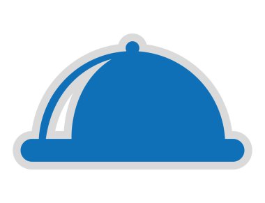 tepsi yiyecek izole simgesi