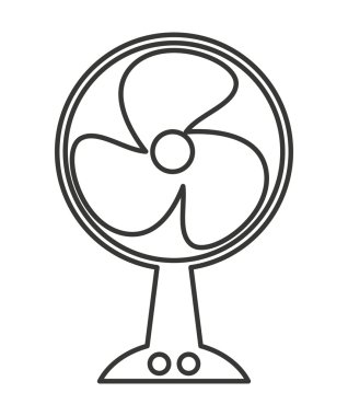 vantilatör izole simgesi