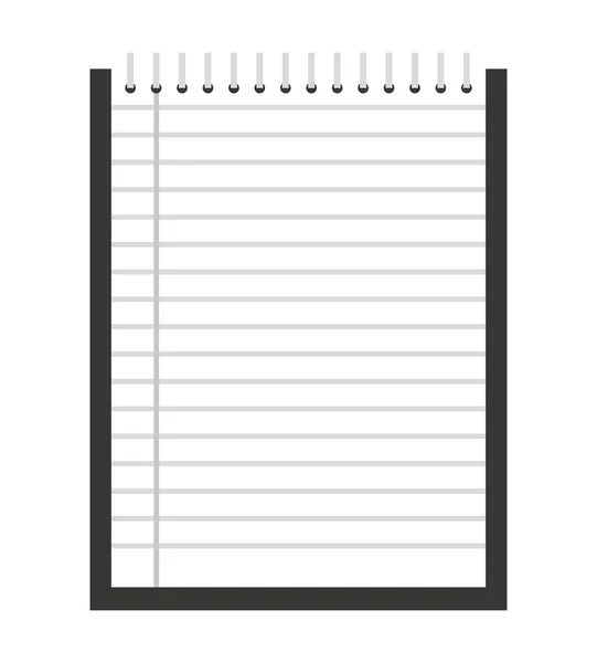 Notebook isoliertes Icon-Design — Stockvektor