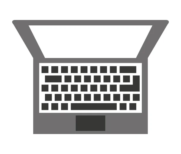 Laptop design de ícone isolado computador —  Vetores de Stock